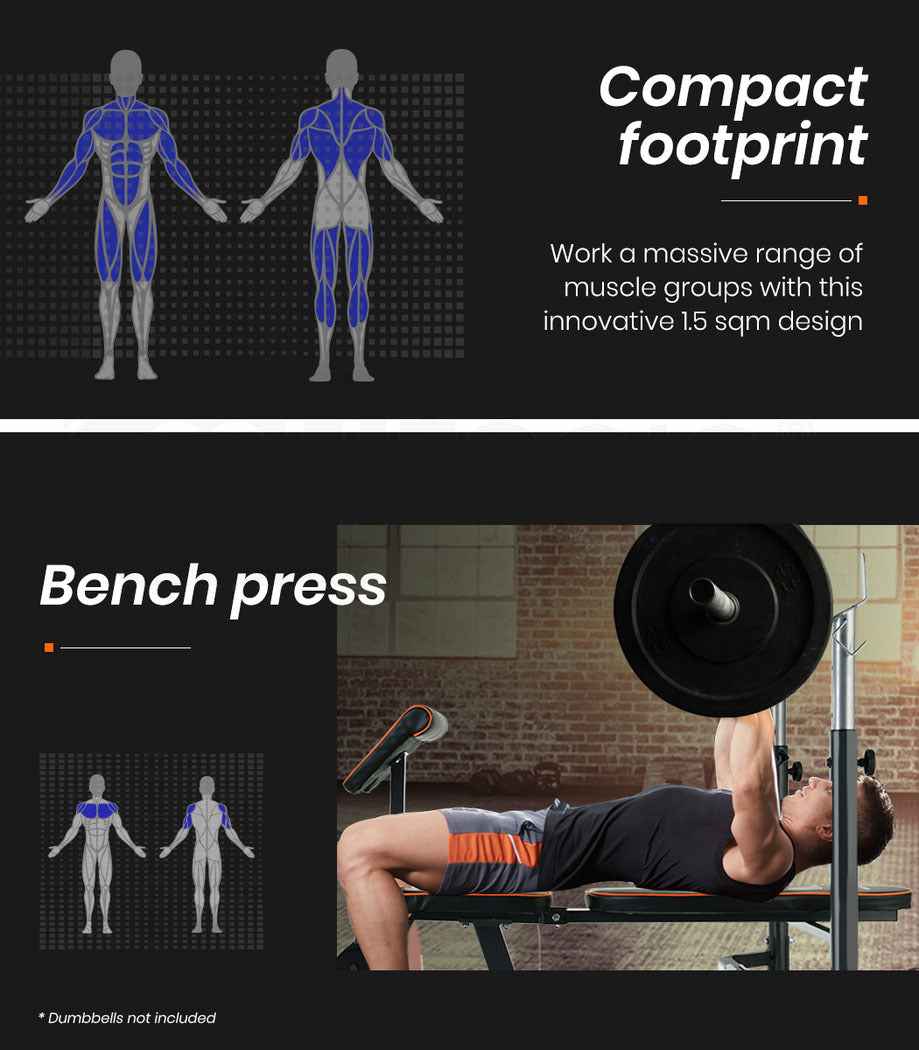Weight Bench Workout Gym Press Adjustable Home Lifting Fitness Incline