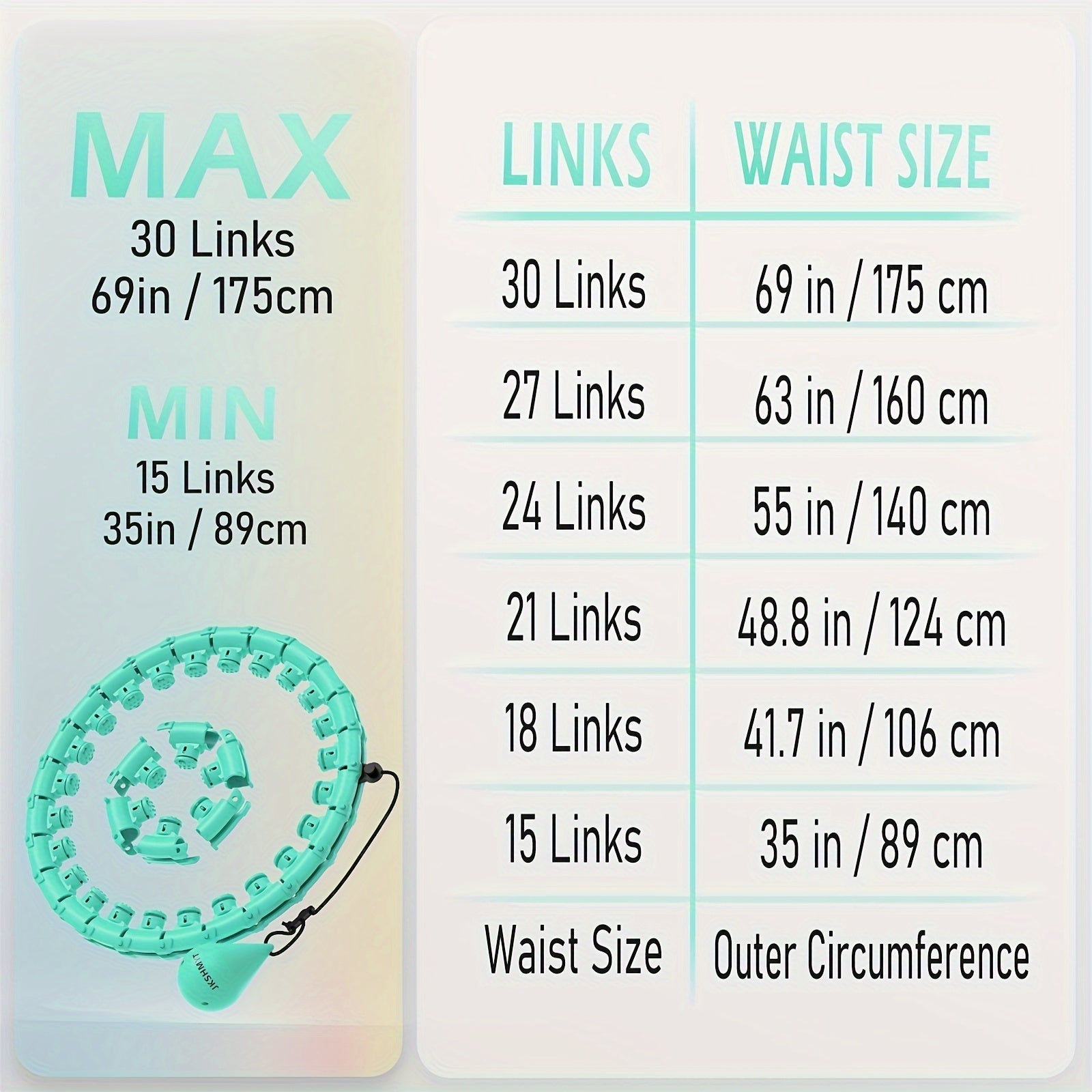 Weighted Fitness Hoop with Massage Points-4