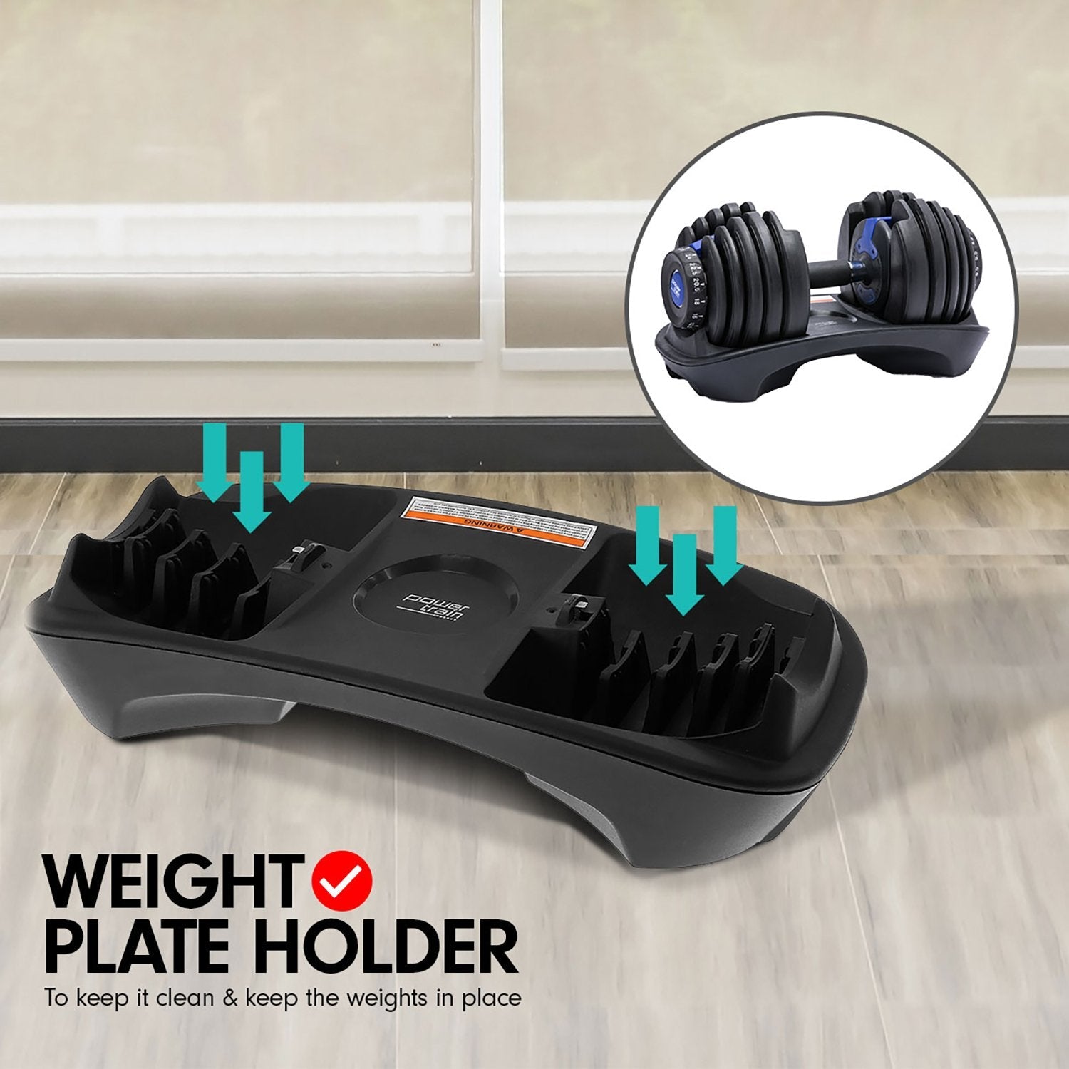 NNEDSZ  24KG Adjustable Home Gym Dumbbell - Blue-3