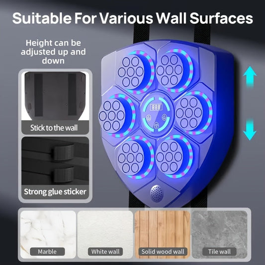 Smart LED Music Boxing Machine Wall Trainer